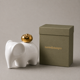 Ceramic Peace Elephant Decorative Figurine