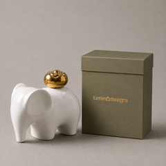 Ceramic Peace Elephant Decorative Figurine