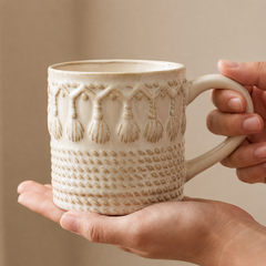 Vintage Wabi-Sabi Artisan Ceramic Coffee Mug