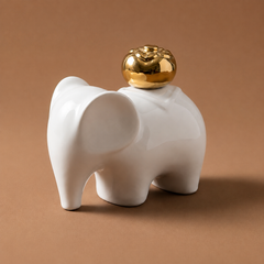 Ceramic Peace Elephant Decorative Figurine