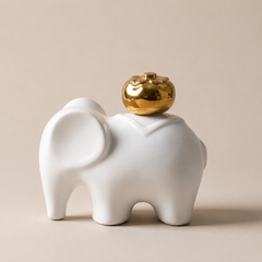 Ceramic Peace Elephant Decorative Figurine