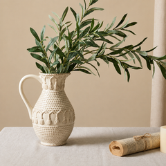 Rustic Wabi-Sabi Ceramic Water Vase