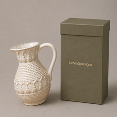 Rustic Wabi-Sabi Ceramic Water Vase