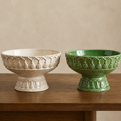 Handcrafted Wabi-Sabi Ceramic Fruit Bowl