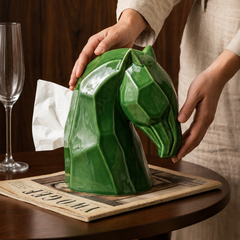 Nordic Luxe Spring Ceramic Tissue Box