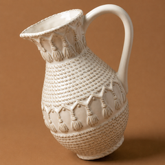 Rustic Wabi-Sabi Ceramic Water Vase